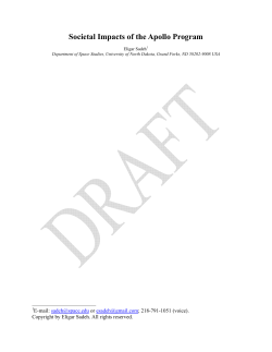 Societal Impacts of the Apollo Program