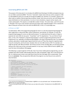 RISK Automation Guide