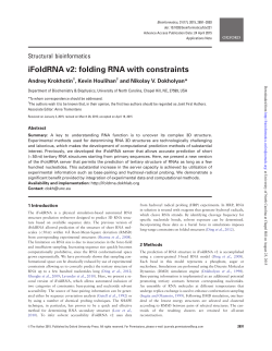 iFoldRNA v2: folding RNA with constraints