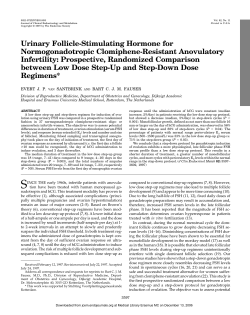 Urinary Follicle-Stimulating Hormone for Normogonadotropic
