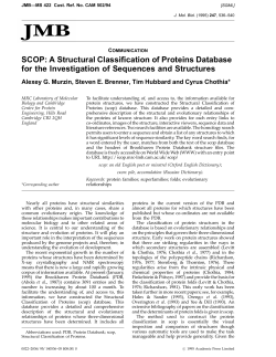 SCOP: A Structural Classification of Proteins Database for the