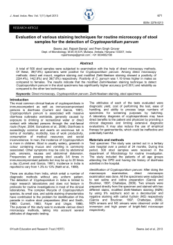 Evaluation of various staining techniques for routine microscopy of