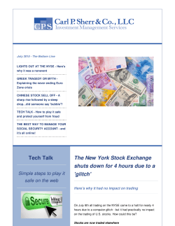Tech Talk The New York Stock Exchange shuts down for 4 hours