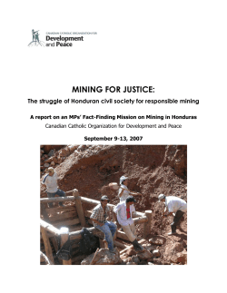 Honduras report
