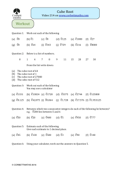 Cube root - WordPress.com