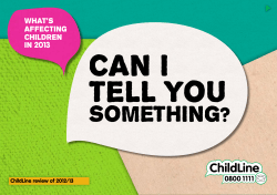 ChildLine review of 2012/13