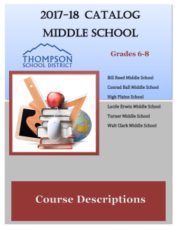 2017-18 Course Guide - Thompson School District
