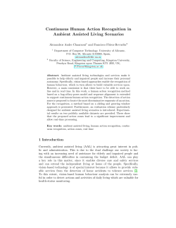 Continuous Human Action Recognition in Ambient Assisted Living