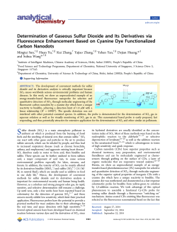 Determination of Gaseous Sulfur Dioxide and Its Derivatives via