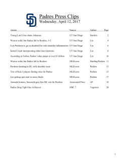 Padres Press Clips - Atlanta Braves