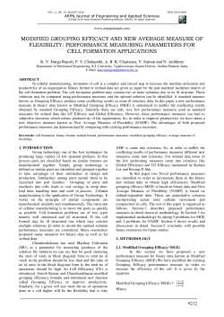 modified grouping efficacy and new average measure of flexibility