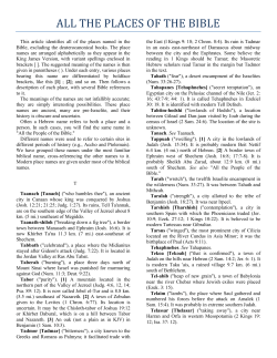 The Bible Almanac