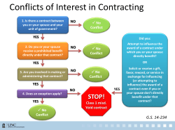 Conflicts of Interest in Contracting