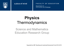Physics Thermodynamics