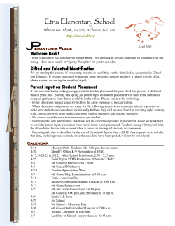 Newsletter April 2012