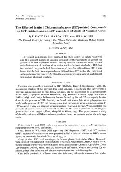 The Effect of Isatin fl Thiosemicarbazone (IBT)