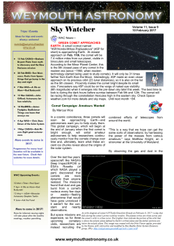 Issue 122 - Weymouth Astronomy Club