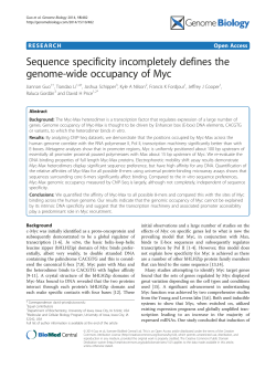 Sequence specificity incompletely defines the genome