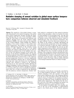 Radiative damping of annual variation in global mean