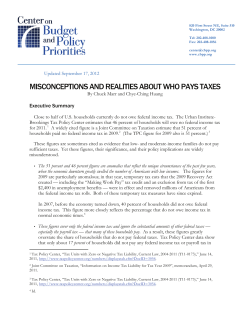 misconceptions and realities about who pays taxes