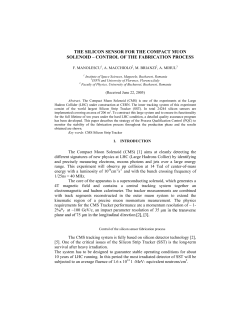 THE SILICON SENSOR FOR THE COMPACT MUON SOLENOID