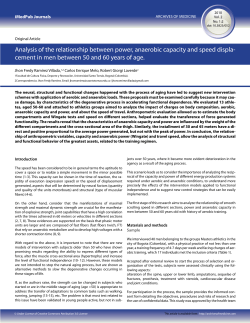 Analysis of the relationship between power, anaerobic capacity and