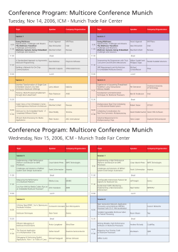 Multicore Conference Munich