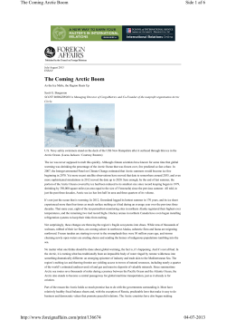 The Coming Arctic Boom