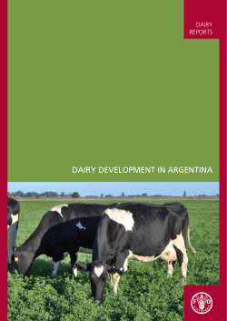 Dairy development in Argentina - Food and Agriculture Organization