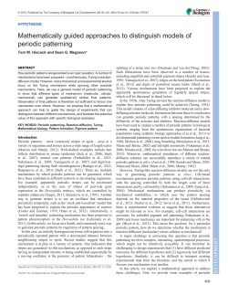 Mathematically guided approaches to distinguish