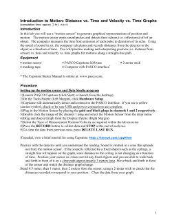 Introduction to Motion: Distance-Time and Velocity
