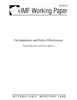 On Impatience and Policy Effectiveness