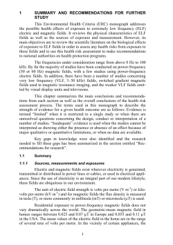 Chapter 1 - World Health Organization