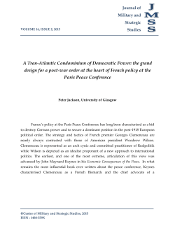 A Tran-Atlantic Condominium of Democratic Power: the grand