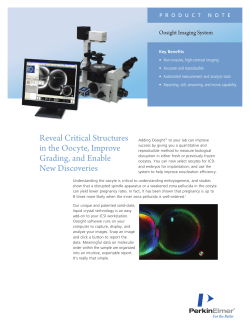 Reveal Critical Structures in the Oocyte, Improve
