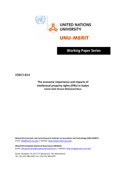 (IPRs) in Sudan - unu