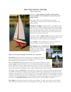 WHY THE SOLING 1 METER? Many Reasons!!!