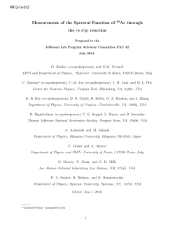 Measurement of the Spectral Function of 40Ar