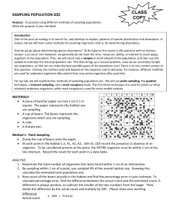 plant population sampling
