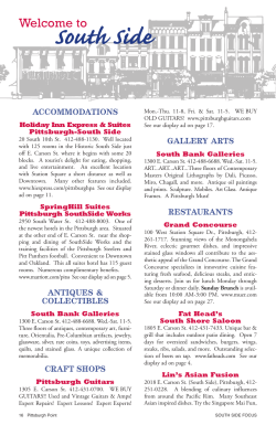 Southside Focus - Pittsburgh Point Magazine