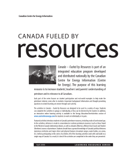 Canada – Fueled by Resources