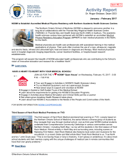 (NOSM) Report - Lakehead University