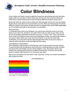 Color Blindness Color Blindness