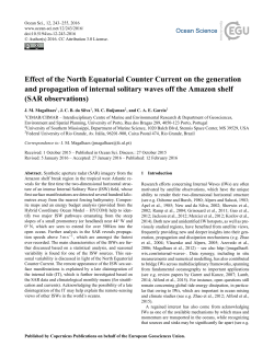 Effect of the North Equatorial Counter Current on