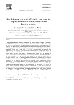 Simulation and testing of self-similar structures for soil particle