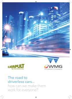 The road to driverless cars... how can we make them work for