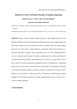 Influence of non-Newtonian rheology on magma
