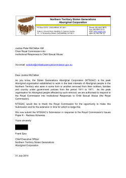 Public Submission to Issues Paper 6: Redress Schemes