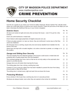 Home Security Checklist