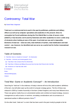 Controversy: Total War